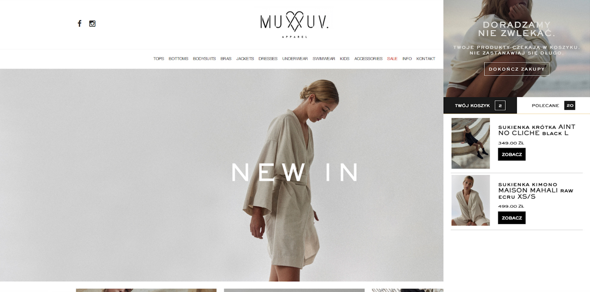 Muvv website layer